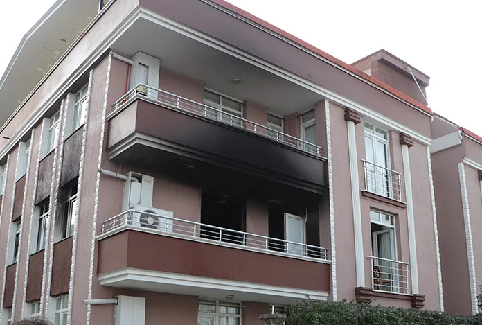 Samsun’da öğrenci evlerinde yangın çıktı
