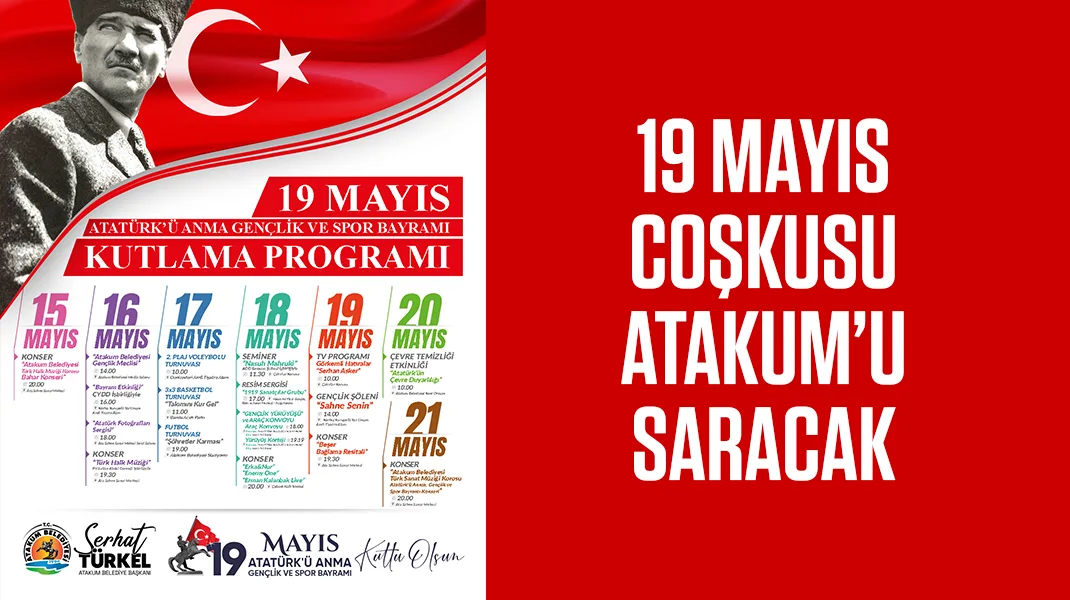 19 Mayıs coşkusu Atakum’u saracak