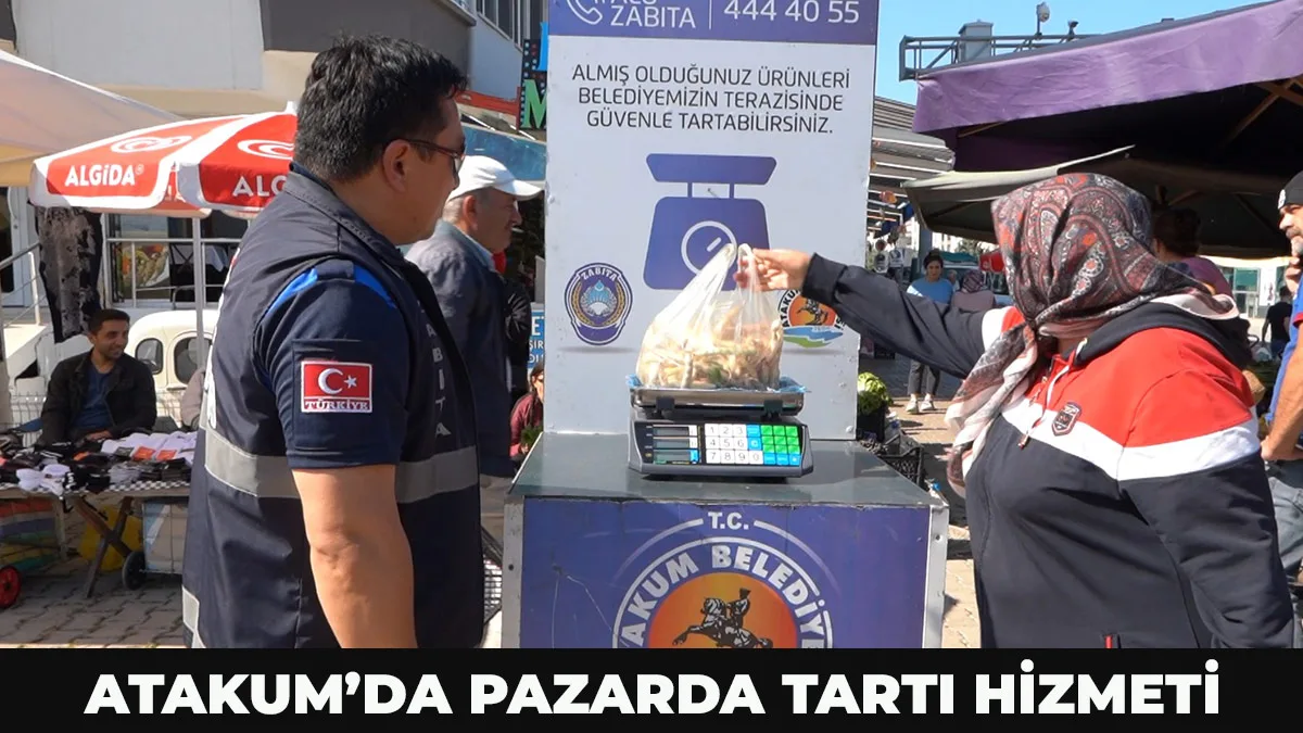 Atakum Belediyesi semt pazarlarında tartı hizmeti vermeye başladı