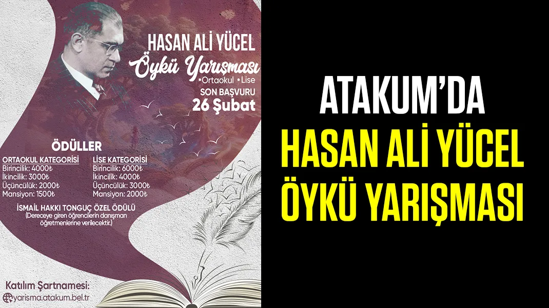 Atakum’da Hasan Ali Yücel Öykü Yarışması