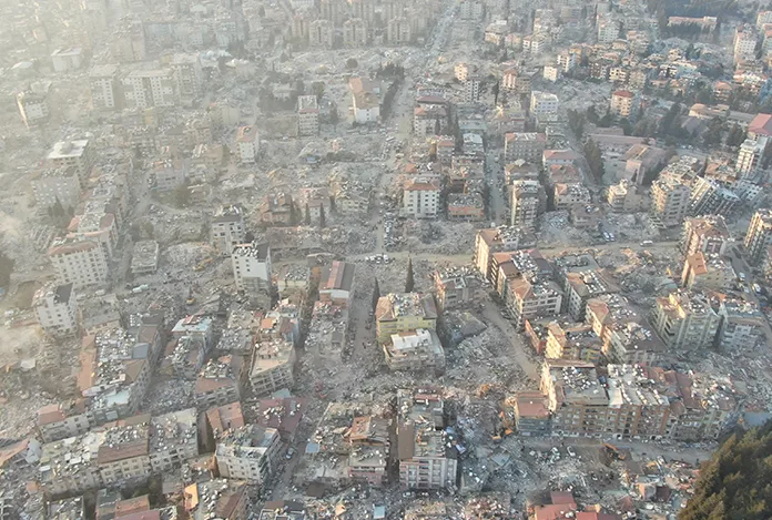 Hatay yerle bir oldu: Yıkım havadan görüntülendi