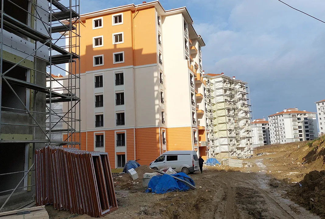 Kıran konutlarında acı olay