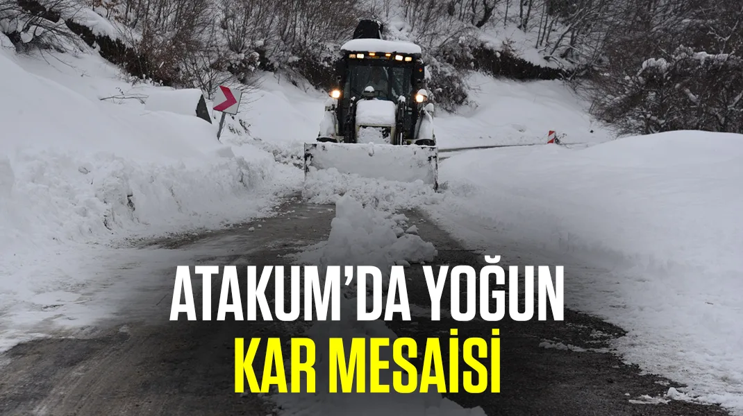 Atakum’da yoğun kar mesaisi