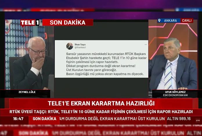 TELE 1’e ekran karartma cezasına yürütmeyi durdurma kararı