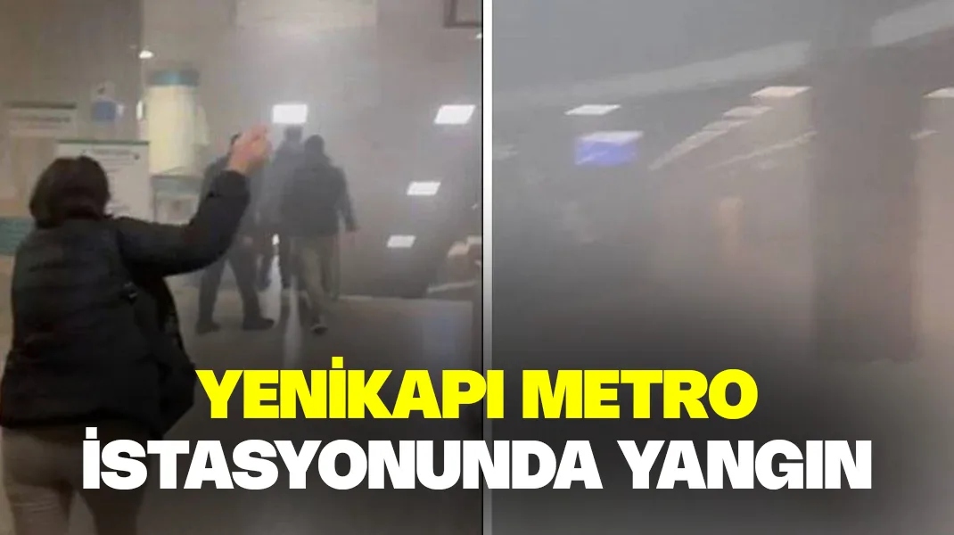 Yenikapı metro istasyonunda yangın