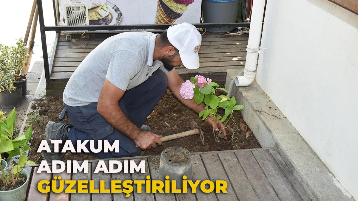 Atakum Belediyesi ekipleri daha güzel Atakum için sahada