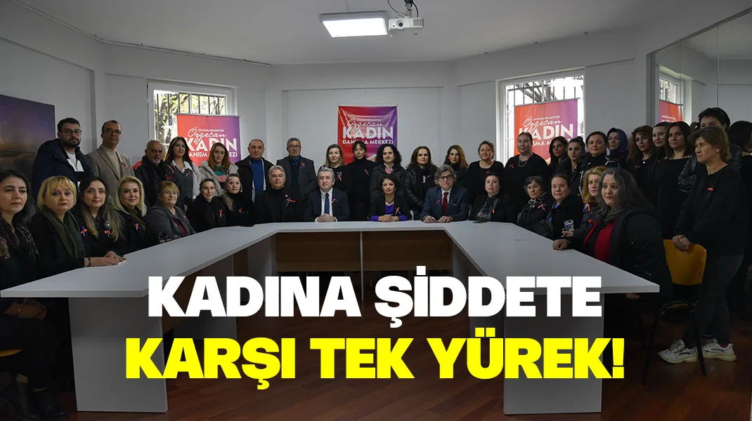 Kadına şiddete karşı tek yürek
