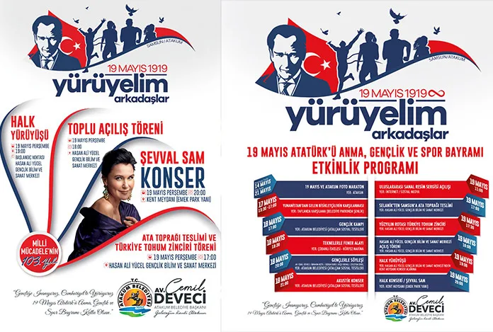 Atakum’da 19 Mayıs coşkusu zirve yapacak