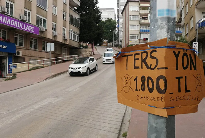Belediye uyarı koymayınca tabelayı vatandaş astı