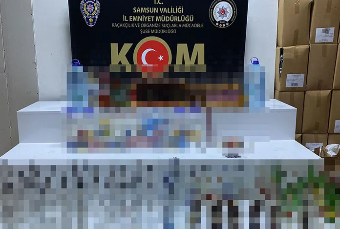 Samsun’da sahte içki operasyonu
